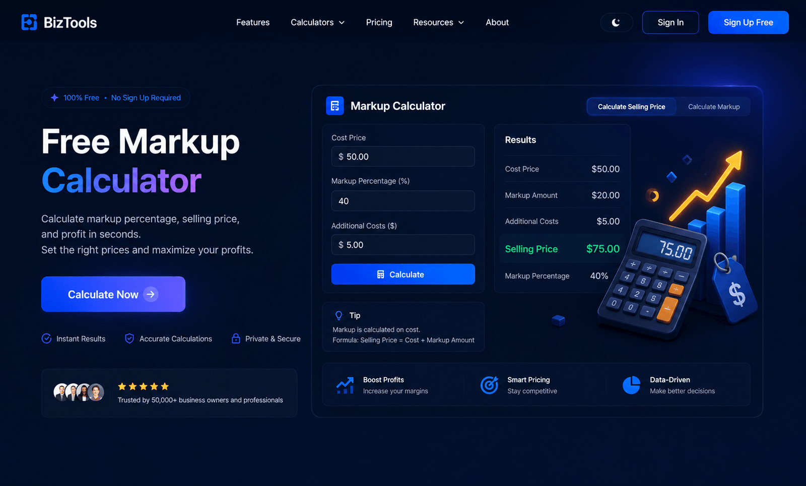 Free Markup Calculator