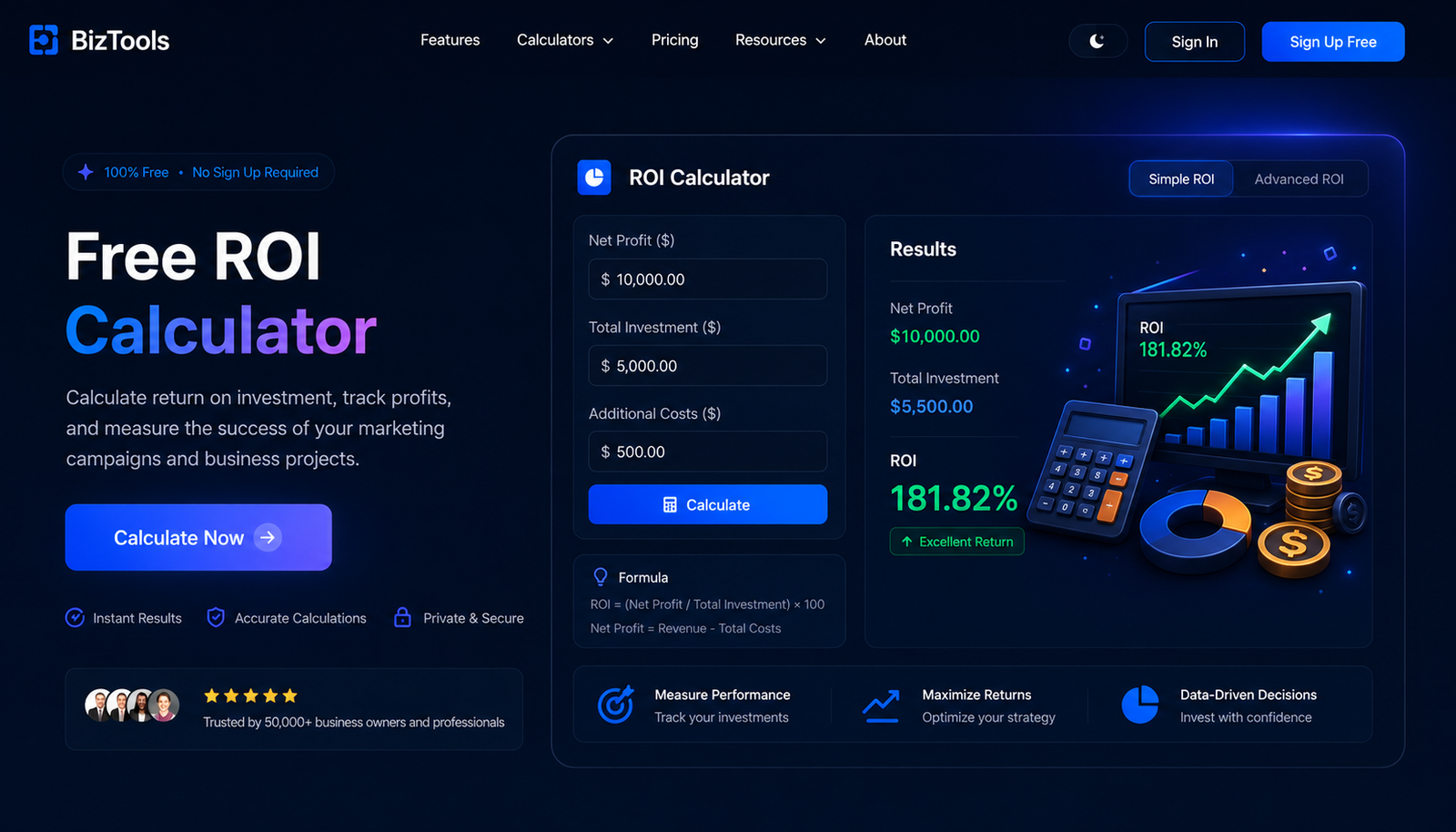 ROI Calculator Guideintoplace