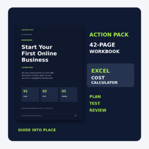 Start Your First Online Business Action Pack